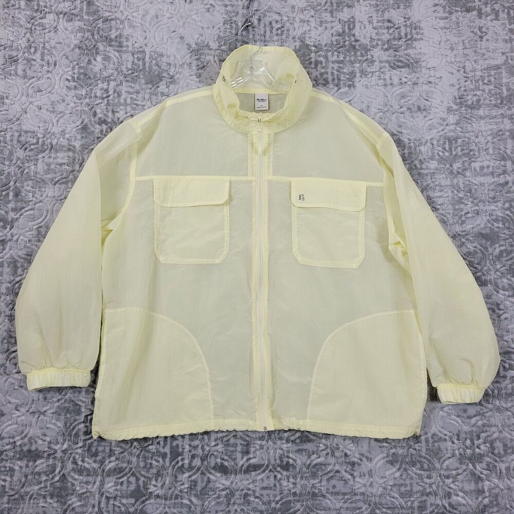 Bonobos Fielder Mens 2XL Jacket Yellow Nylon Windbreaker Raincoat Lightweight